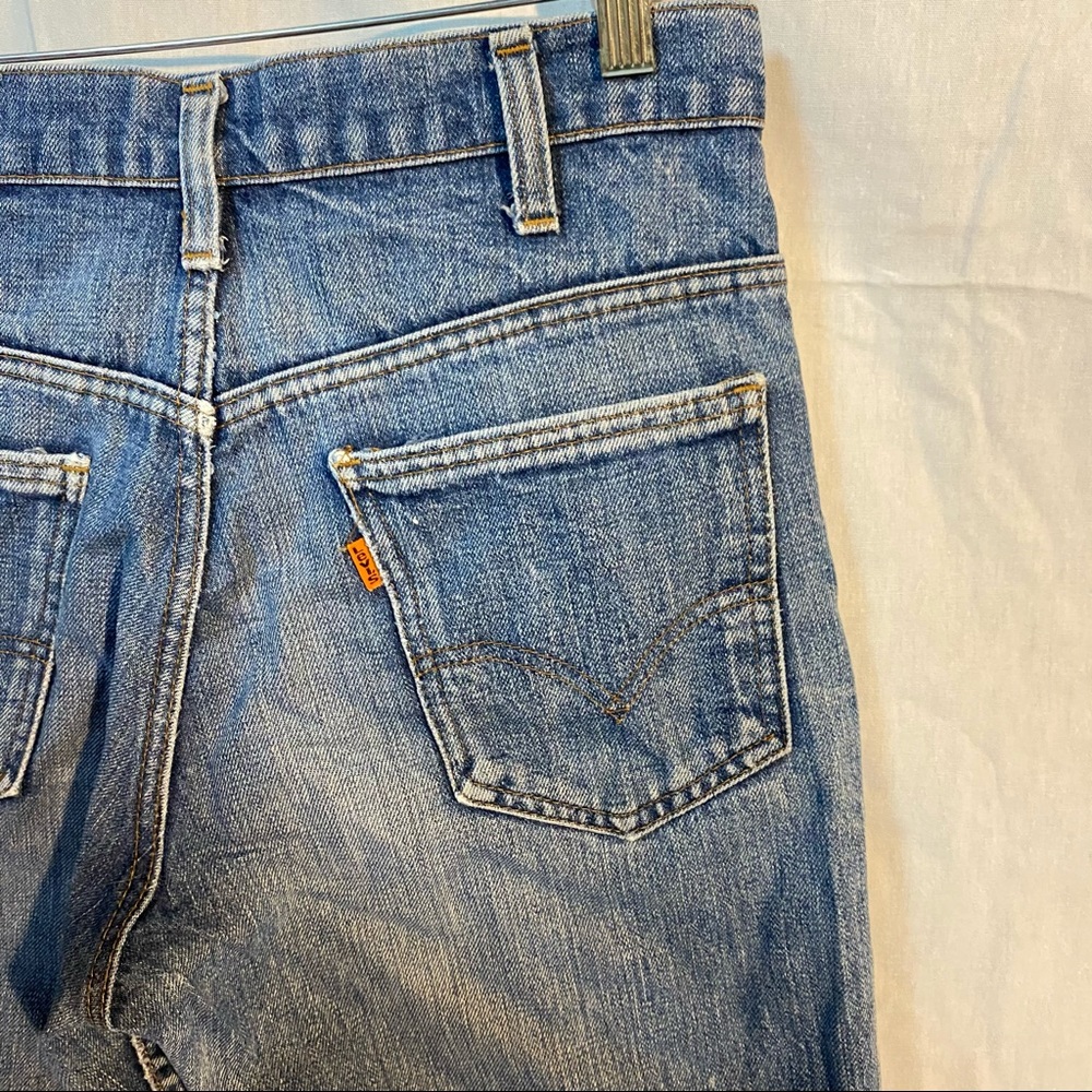 Vintage ORANGE TAB kick flare Levi’s.